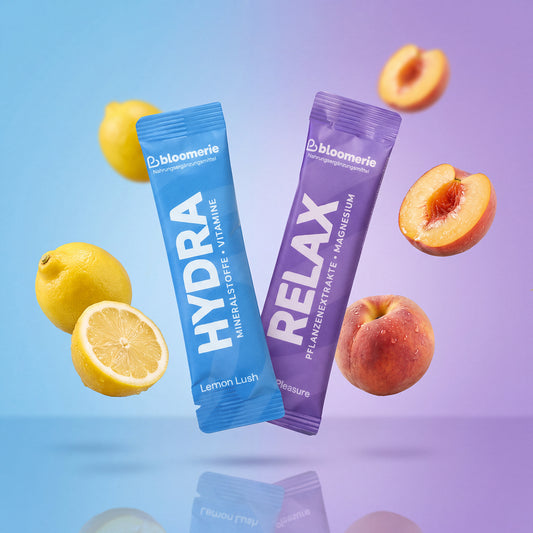 Sport-Bundle: HYDRA und RELAX Sticks mit Zitronen und Pfirsichen